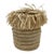 Woven Pencil Cup Pen Holder With Raffia Fringe For Sale