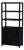 Nora 32 in W. x 72 in. H Wood 3- Tier Etagere Bookcase, Antique Coffee For Sale