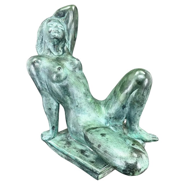 Large Bronze Sculpture of Nude Women, 1930s For Sale
