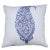 Contemporary Malabar Paisley Reversible Pillow Case - Deep Blue, 18" x 18" For Sale - Image 3 of 3