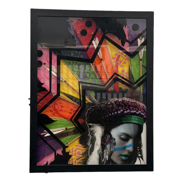 Static, Figurative Street Painting, 1990s, Mixed Media and Spray Paint For Sale