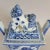 Ceramic Chinese Blue and White Porcelain Ding-Form Censer With Foo Dog Finial, Circa 1970s For Sale - Image 7 of 12