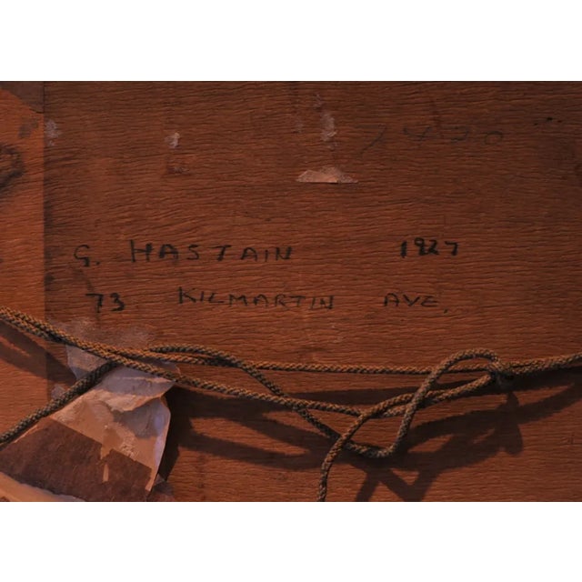 1920s G Hastain, Catholic Nun, 1927, Watercolor, Framed For Sale - Image 5 of 7