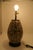Ceramic Late 20th Century Black & Ivory Geometric Chulucanas Pottery Lamp – Handcrafted Peruvian Art Tribal Vase Desk Lamp For Sale - Image 7 of 7