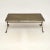 Mid-Century Modern French Steel and Leather Coffee Table, 1960s For Sale - Image 3 of 10