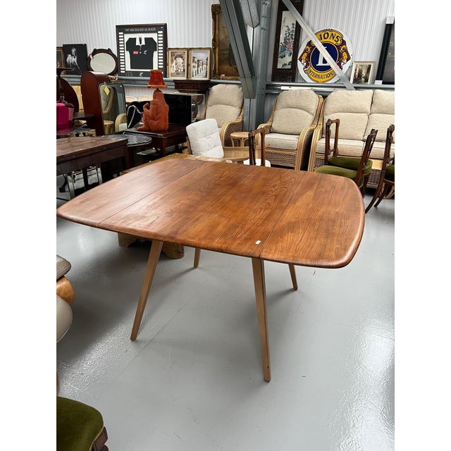 Blonde Drop Leaf Dining Table by Lucian Ercolani for Ercol, 1960s For Sale - Image 8 of 8