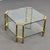 Coffee Table in Brass and Glass, 1970s For Sale - Image 9 of 9