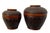 Vintage 2 Shanghai Handicrafts Bamboo Woven Round Storage Baskets W/ Lids 9.5 & 7.5”h For Sale - Image 4 of 10