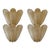Early 21st Century Venetian Amber Graniglia Leaf Murano Glass Wall Sconces by Simoeng, Set of 2 For Sale - Image 5 of 6