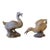 Antique Chinese YiXing ZiSha Purple Clay Highly Detailed Lucky Duck Sculptural Figurines - Set of 2 For Sale