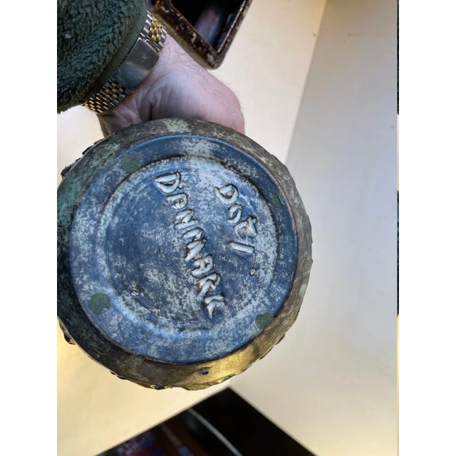 Ceramic Danish Brutalist Vases in Glazed Ceramic, 1970s, Set of 2 For Sale - Image 7 of 13