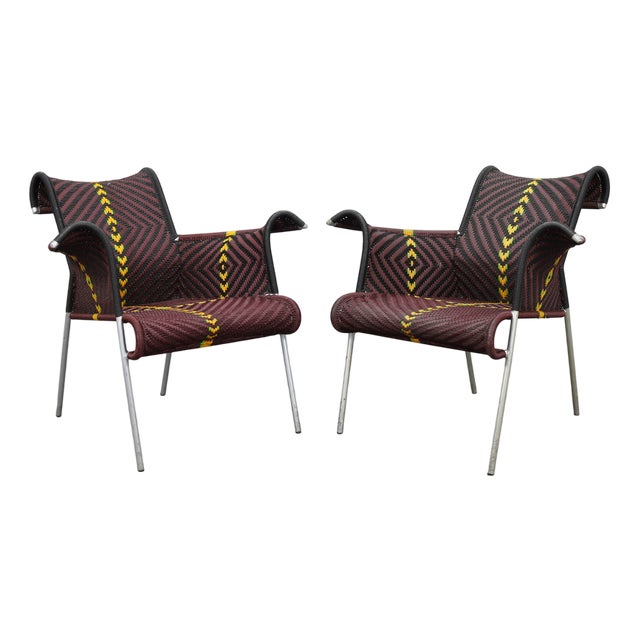 Iris Armchairs by Dominique Pétot for Moroso, Set of 2 For Sale