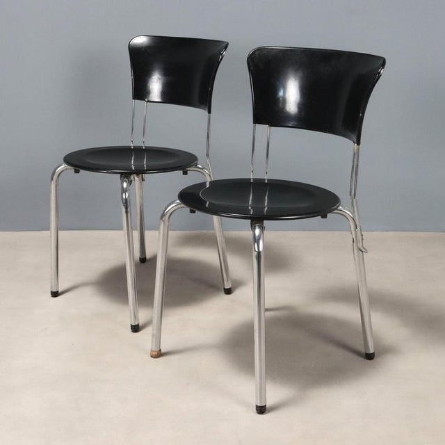 Ibisco Chairs attributed to Giuseppe Raimondi for Molteni, Set of 3 For Sale - Image 3 of 14