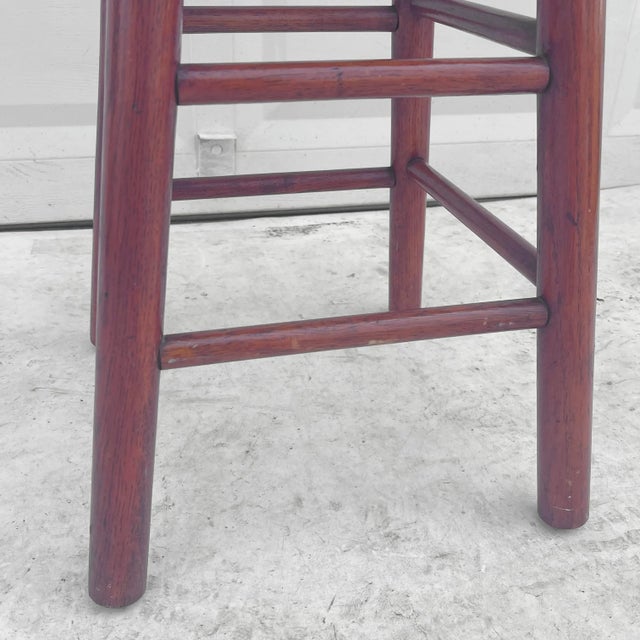 Wood Mid-Century Swivel Counter Stool For Sale - Image 7 of 12