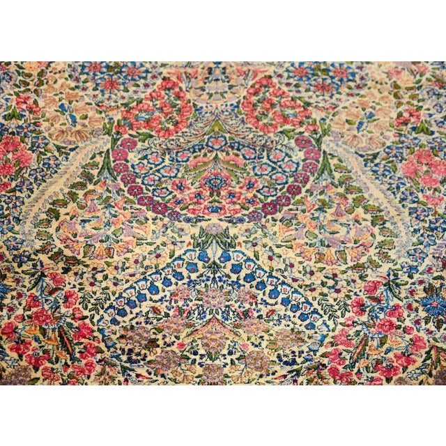 1910s Early 20th Century Vintage Persian Lavar Kirman Rug For Sale - Image 5 of 13