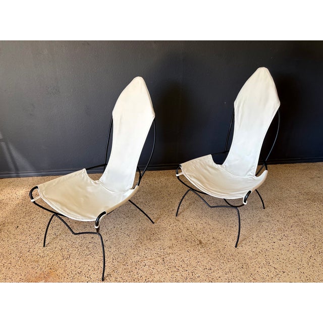 Pair of Jerry Johnson Sling Chairs For Sale In Dallas - Image 6 of 12