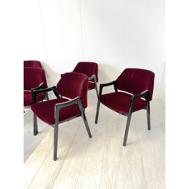 Mod. 814 Armchairs by Ico Parisi for Cassina, 1961, Set of 8 For Sale - Image 12 of 15