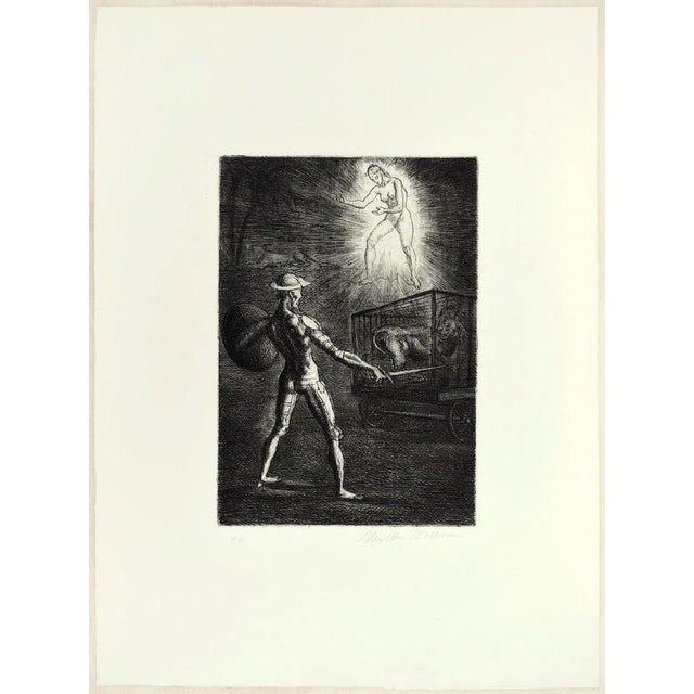 Original Print - Original Etching and Aquatint y M. Tommasi - 1970s 1970s For Sale - Image 3 of 3
