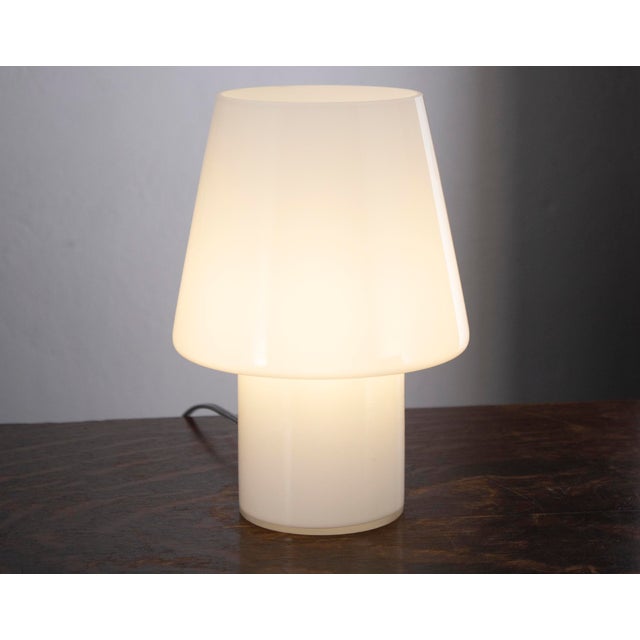 Italian White Mushroom Lamp For Sale - Image 5 of 13