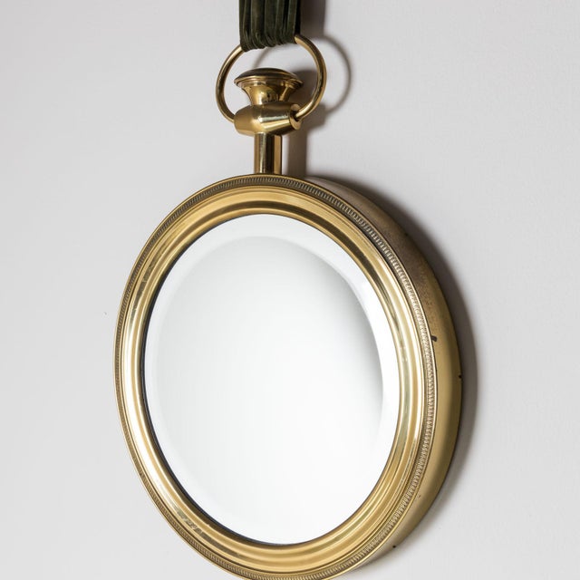 Modern 1950s Pocket Watch Wall Mirror in the style of Piero Fornasetti, Italy For Sale - Image 3 of 5