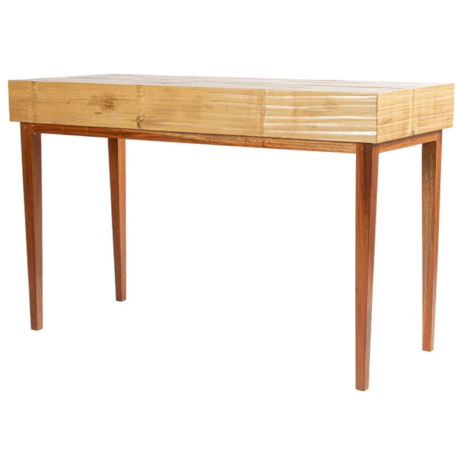 Wood Athena Desk in Natural For Sale - Image 7 of 9