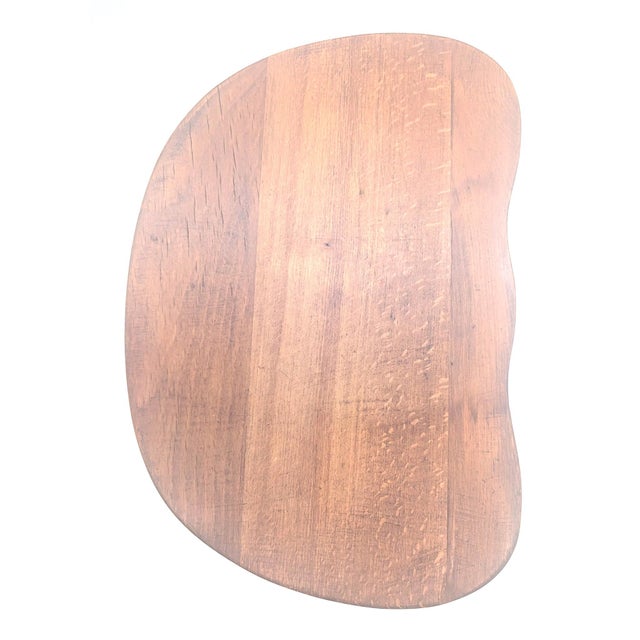 Mid 20th Century Wood "Fold & Carry" Collapsible Stool For Sale - Image 11 of 14