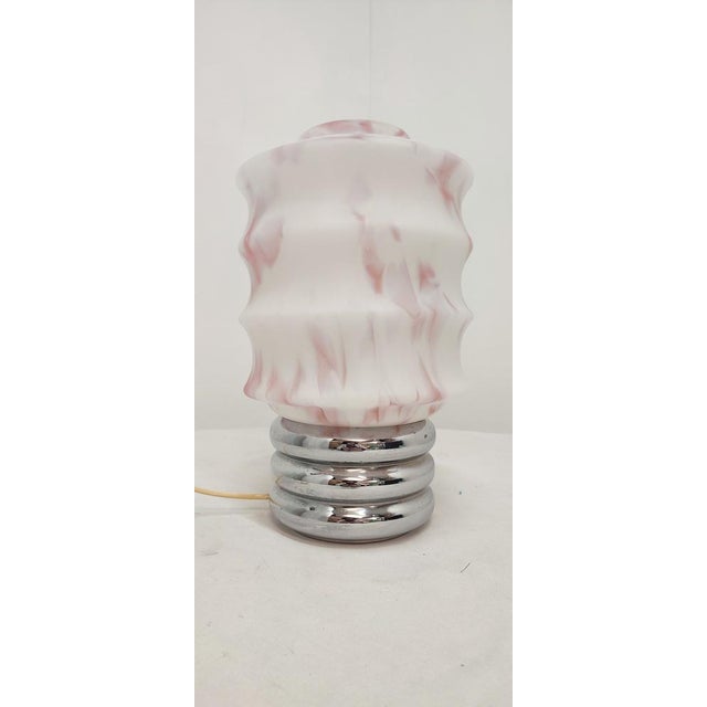 Boho Chic Murano Crystal Table Lamp, Italy, 1970s For Sale - Image 3 of 14