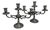Vintage Three-Layer Pewter Candlesticks, 1960s, Set of 2 For Sale