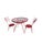Gio Ponti Garden Table and Chairs in Red Lacquered Iron by Gio Ponti, 1950s, Set of 3 For Sale - Image 4 of 4