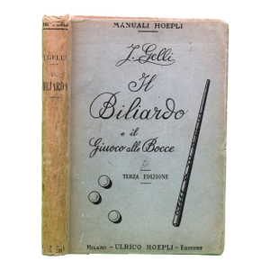 "Il Biliardo E Il Giuoco Alle Bocce" 1914 Gelli, Jacopo