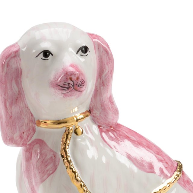 A pair of dogs inspired by the Staffordshire antiques. These lovely animals come as a pair in a variety of colors. Note...