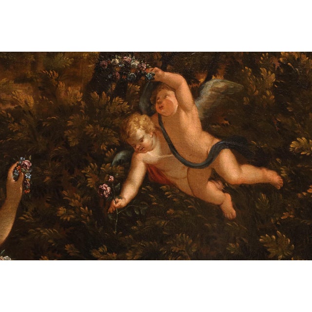 Follower of Simon Vouet, Nude The Rape of Europa, 18th Century Oil Painting on Canvas, Framed For Sale - Image 12 of 16
