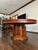 Vintage Burmese Rosewood Mid-Century Chinese Round Dining Table & 10 Chairs Set With Lazy Susan For Sale - Image 4 of 12