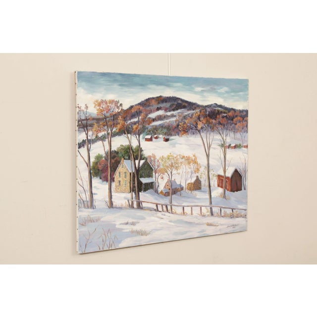 Traditional Ann Yost Whitesell 'Bethlehem Landscape' Original Oil Painting For Sale - Image 3 of 12