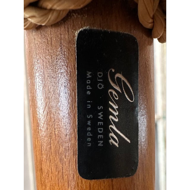 1960s Model Dio Chairs in Bent Elm and Rope Seat by Yngve Ekström for Gemla, 1960s, Set of 5 For Sale - Image 5 of 6