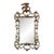 Giltwood Mirror Decorated With Scrolls and a Phoenix Finial, 20th Century For Sale