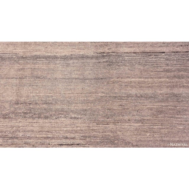 Tan Nazmiyal Collection Decorative Soft Color Modern Moroccan Area Rug For Sale - Image 8 of 8
