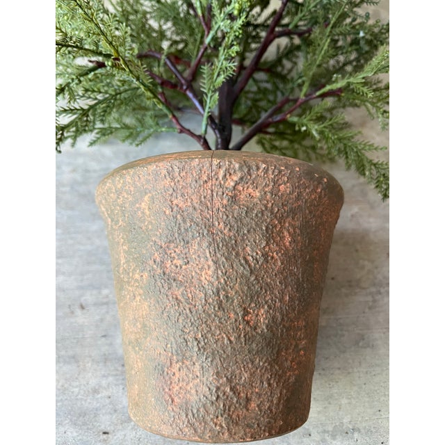 Plastic Pottery Barn Faux Artificial Cedar Cypress Evergreen Potted Plant Tree For Sale - Image 7 of 7