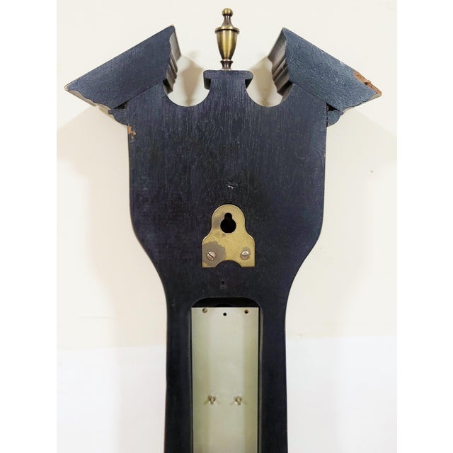 Vintage 20th C English Style Conch Shell Carved Barometer For Sale - Image 10 of 12