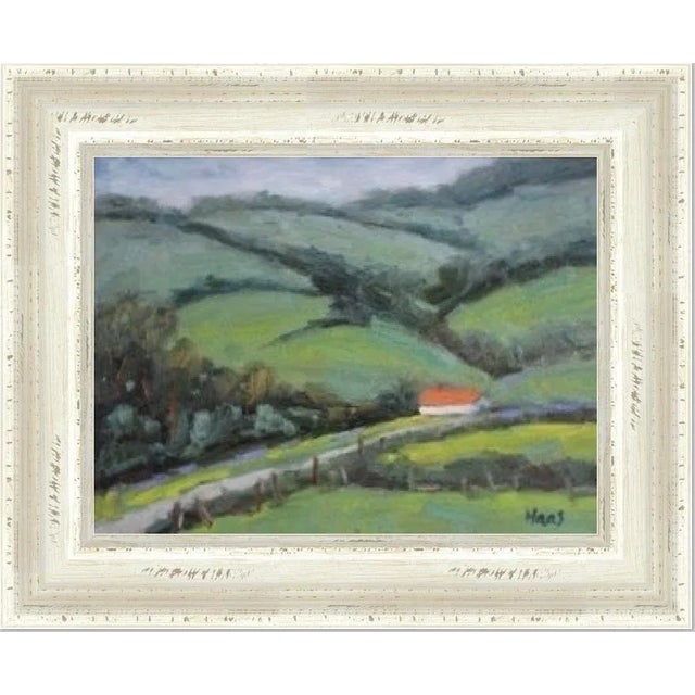 Quiet Places & Journeys — White Barn With Red Roof (Original Oil Landscape) For Sale - Image 11 of 12