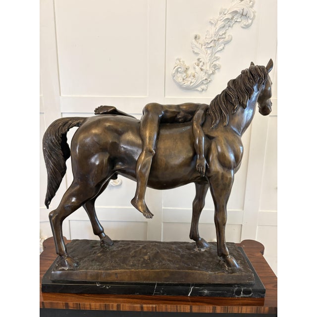 Large Antique Bronze Study Figurine, 1880 For Sale - Image 4 of 18