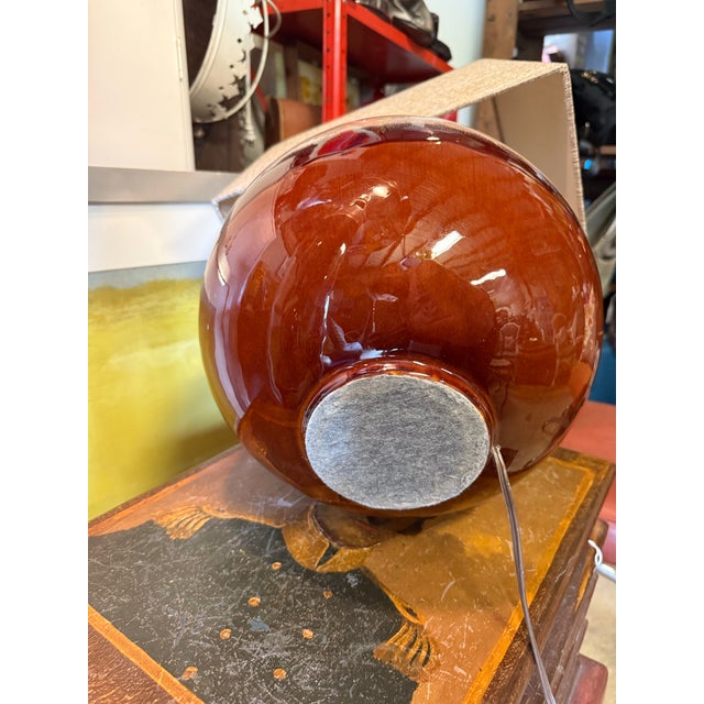 1990s Modern Ceramic Sphere Table Lamp For Sale - Image 12 of 12