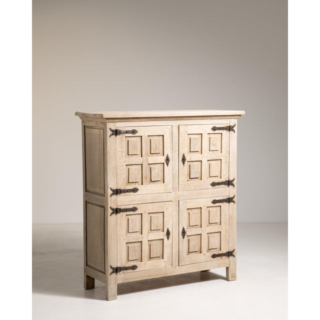 1970s Brutalist Oak Buffet For Sale - Image 15 of 15