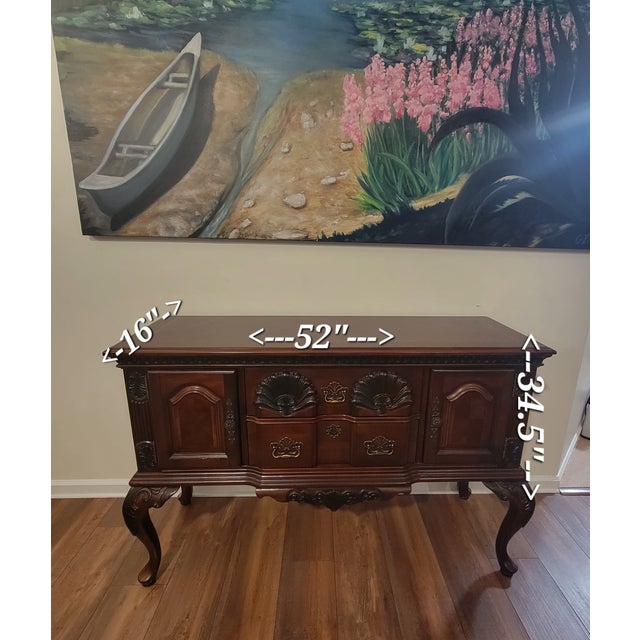 1970s French Provincial Sideboard Buffet For Sale - Image 13 of 16