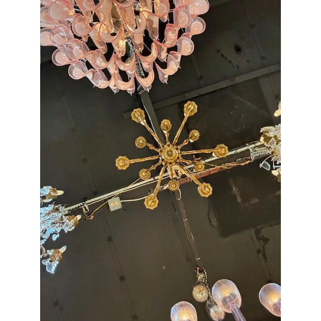 Metal 19th Century French Gilt Bronze Chandelier With 12 Lights For Sale - Image 7 of 7