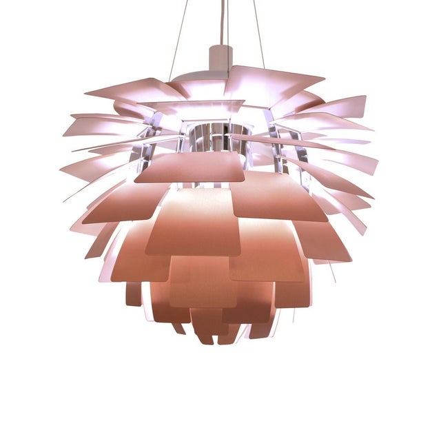 Louis Poulsen PH Artichoke Lamp in Brushed Copper by Poul Henningsen for Louis Poulsen, 1980s For Sale - Image 4 of 15