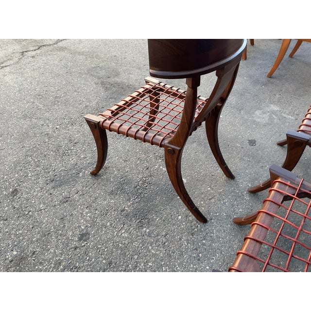 T. H. Robsjohn-Gibbings Klismos Style Walnut Chairs…set of 3 For Sale - Image 13 of 17