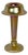 Loetz Candia Silberiris Art Glass Vase: Gold Iridescent Mushroom Form For Sale