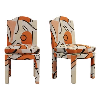 Tangerine Leo Dining Chairs by Ceraudo, Set of 2 For Sale