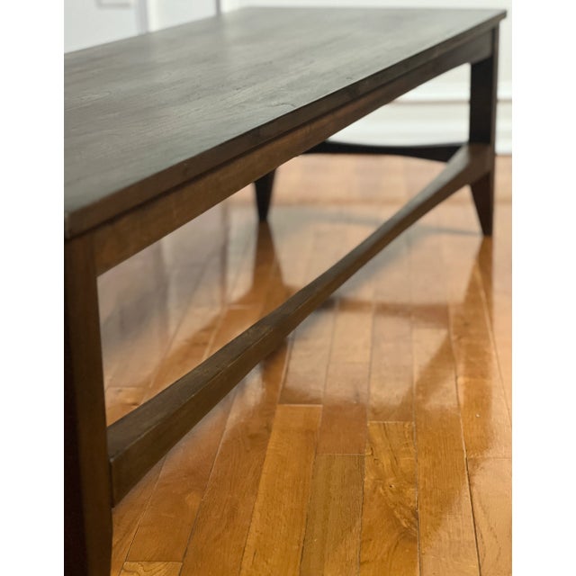 Mid 20th Century Scandinavian Dark Walnut Coffee Table - Refinished For Sale - Image 11 of 11